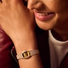 Thumbnail Image 6 of Ladies’ Bulova Classic Goddess of Time Rose-Tone IP Analog Watch with Brown Tiger’s Eye Dial (Model: 97L185)