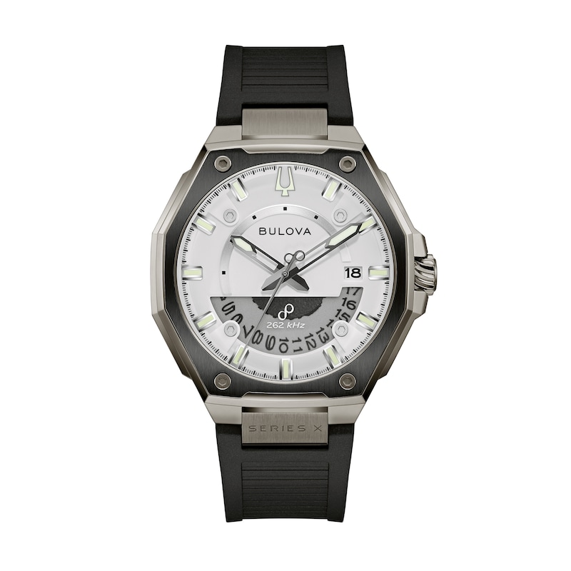 Main Image 1 of Men’s Bulova Series X Gray IP Analog Watch with White Tonneau Dial (Model: 98B457)