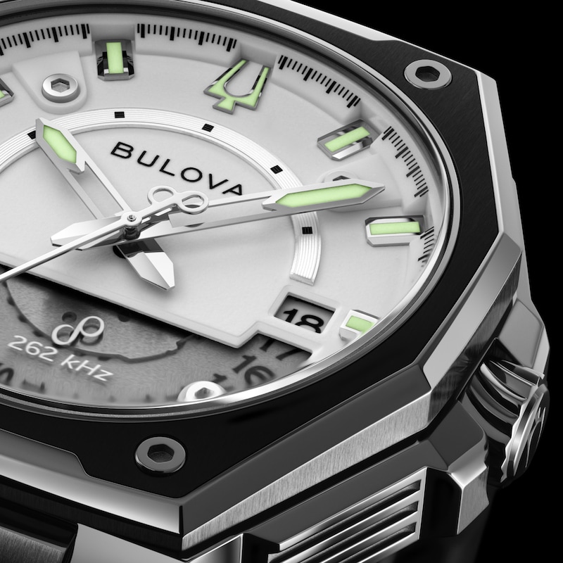 Main Image 5 of Men’s Bulova Series X Gray IP Analog Watch with White Tonneau Dial (Model: 98B457)
