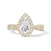 Thumbnail Image 1 of 1-3/8 CT. T.W. Pear-Shaped Certified Lab-Grown Diamond Frame Ring in 14K Gold (F/VS2)