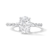 Thumbnail Image 1 of 2-3/8 CT. T.W. Oval Certified Lab-Grown Diamond Engagement Ring in 14K White Gold (F/VS2)
