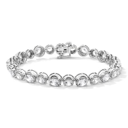 10 CT. T.W. Certified Lab-Grown Diamond Tennis Bracelet in 10K White Gold (F/SI2)