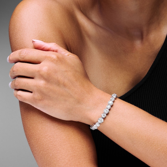 10 CT. T.w. Certified Lab-Grown Diamond Tennis Bracelet in 10K White Gold (F/Si2)