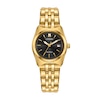 Thumbnail Image 1 of Ladies’ Citizen Eco-Drive® Corso Gold-Tone IP Analog Watch with Black Dial (Model: EW2293-56E)