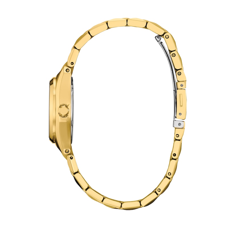 Main Image 2 of Ladies’ Citizen Eco-Drive® Corso Gold-Tone IP Analog Watch with Black Dial (Model: EW2293-56E)