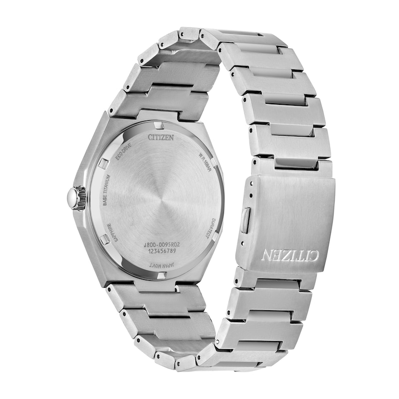 Main Image 3 of Unisex Citizen Eco-Drive® Sport Luxury Zenshin Super Titanium™ Analog Watch with Blue Dial (Model: AW0130-85L)