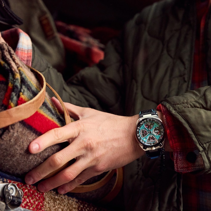 Main Image 3 of Men’s Citizen Eco-Drive® Promaster Land Tsuno Chronograph Two-Tone IP Watch (Model: AV0106-01L)