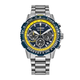 Men’s Citizen Eco-Drive® Promaster Air Navihawk Chronograph Watch with Blue Dial (Model: CA4667-53L)