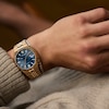 Thumbnail Image 3 of Men’s Citizen® Tsuyosa Rose-Tone IP Automatic Watch with Blue Dial (Model: NK0023-57L)