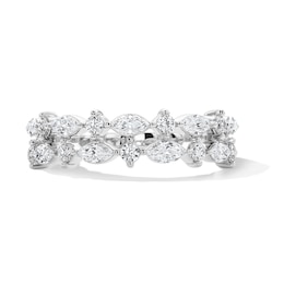 3/4 CT. T.W. Certified Lab-Grown Diamond Multi-Shape Anniversary Band in 14K White Gold (F/VS2)