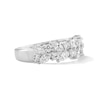 Thumbnail Image 2 of 1-1/4 CT. T.W. Certified Lab-Grown Diamond Tilted Multi-Shape Anniversary Band in 14K White Gold (F/VS2)
