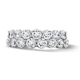 2-1/2 CT. T.W. Certified Lab-Grown Diamond Two-Row Anniversary Band in 10K White Gold (F/VS2)