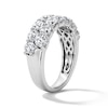 Thumbnail Image 4 of 2-1/2 CT. T.W. Certified Lab-Grown Diamond Two-Row Anniversary Band in 10K White Gold (F/VS2)