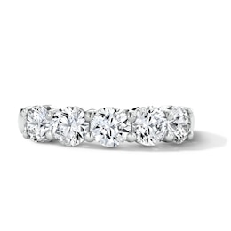 2 CT. T.W. Certified Lab-Grown Diamond Five-Stone Anniversary Band in 10K White Gold (F/VS2)