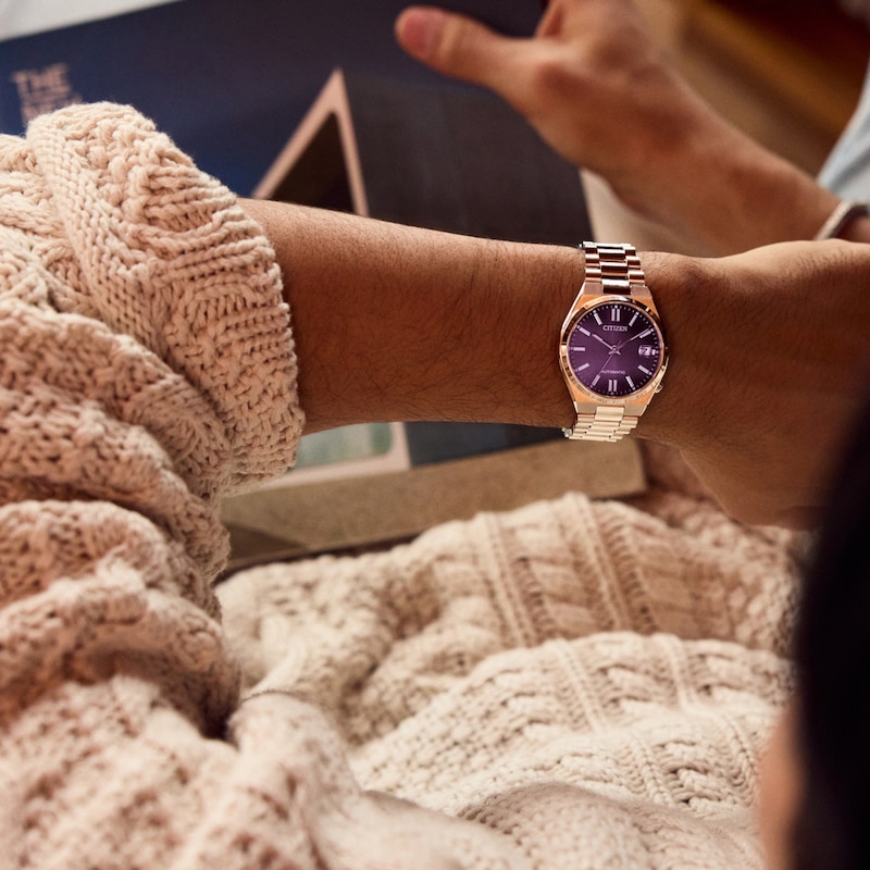 Main Image 5 of Ladies’ Citizen® Tsuyosa Automatic Watch with Purple Dial (Model: NJ0200-50W)