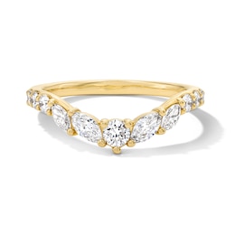 5/8 CT. T.W. Certified Lab-Grown Diamond Multi-Shape Contour Band in 14K Gold (F/VS2)