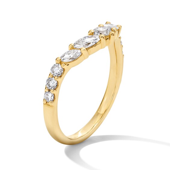 5/8 CT. T.w. Lab-Grown Diamond Multi-Shape Contour Band in 14K Gold (F/Vs2)