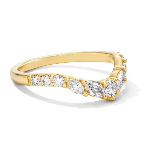 5/8 CT. T.w. Lab-Grown Diamond Multi-Shape Contour Band in 14K Gold (F/Vs2)