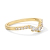Thumbnail Image 4 of 1/3 CT. T.W. Marquise-Cut Lab-Grown Diamond Solitaire Enhancer Ring in 14K Gold (F/VS2)