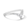 Thumbnail Image 4 of 3/8 CT. T.W. Pear-Shaped Lab-Grown Diamond Contour Band in 14K White Gold (F/VS2)