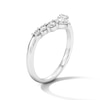 Thumbnail Image 5 of 3/8 CT. T.W. Pear-Shaped Lab-Grown Diamond Contour Band in 14K White Gold (F/VS2)