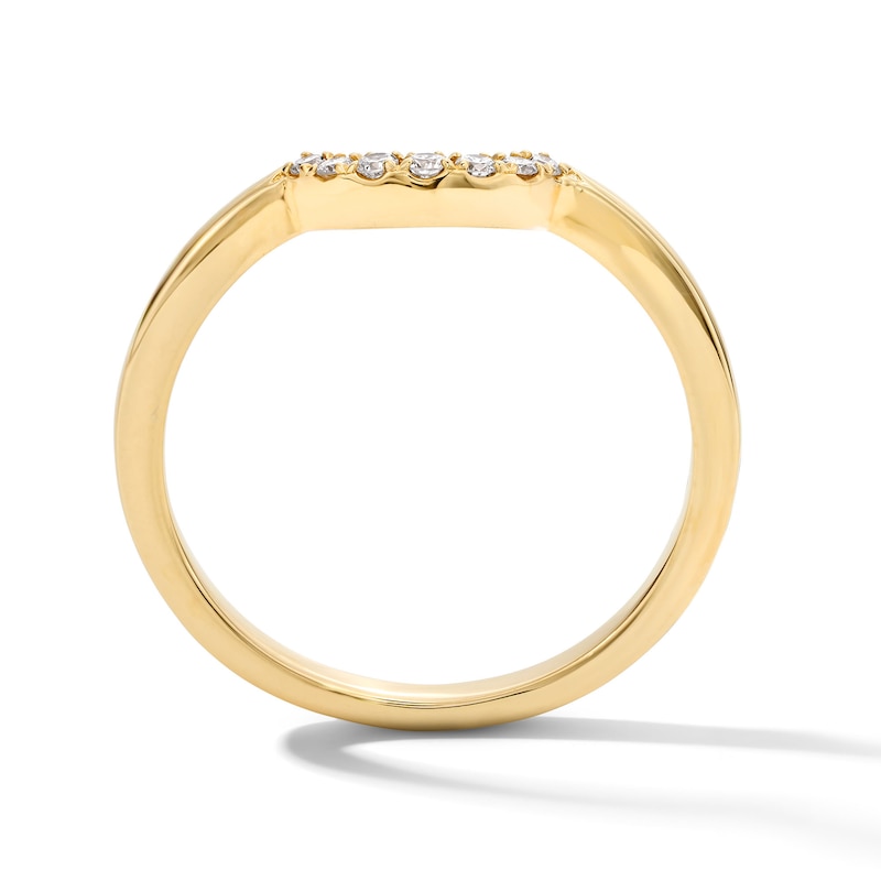 Main Image 3 of 1/15 CT. T.W. Lab-Grown Diamond Solitaire Enhancer Ring in 14K Gold (F/VS2)