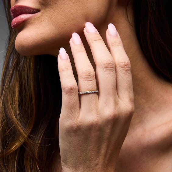 1/3 CT. T.w. Baguette-Cut Lab-Grown Diamond Contemporary Band in 14K White Gold (F/Vs2)