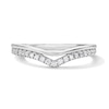 Thumbnail Image 1 of 1/6 CT. T.W. Certified Lab-Grown Diamond Contour Band in 14K White Gold (F/VS2)