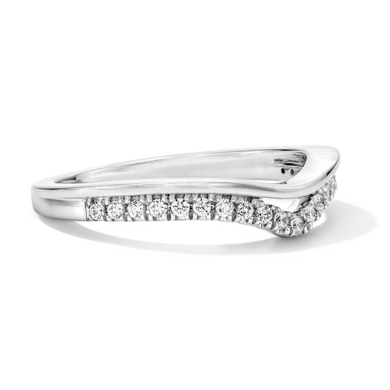 1/6 CT. T.w. Lab-Grown Diamond Contour Band in 14K White Gold (F/Vs2)