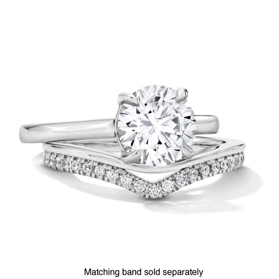 1/6 CT. T.w. Lab-Grown Diamond Contour Band in 14K White Gold (F/Vs2)
