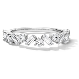 1 CT. T.W. Certified Lab-Grown Diamond Zig-Zag Band in 14K White Gold (F/VS2)