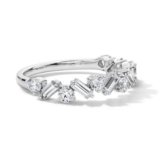 1 CT. T.w. Certified Lab-Grown Diamond Zig-Zag Band in 14K White Gold (F/Vs2)