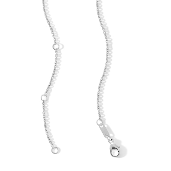 2 CT. T.w. Marquise-Cut Certified Lab-Grown Diamond Graduated Curved Necklace in 10K White Gold (F/Vs2)