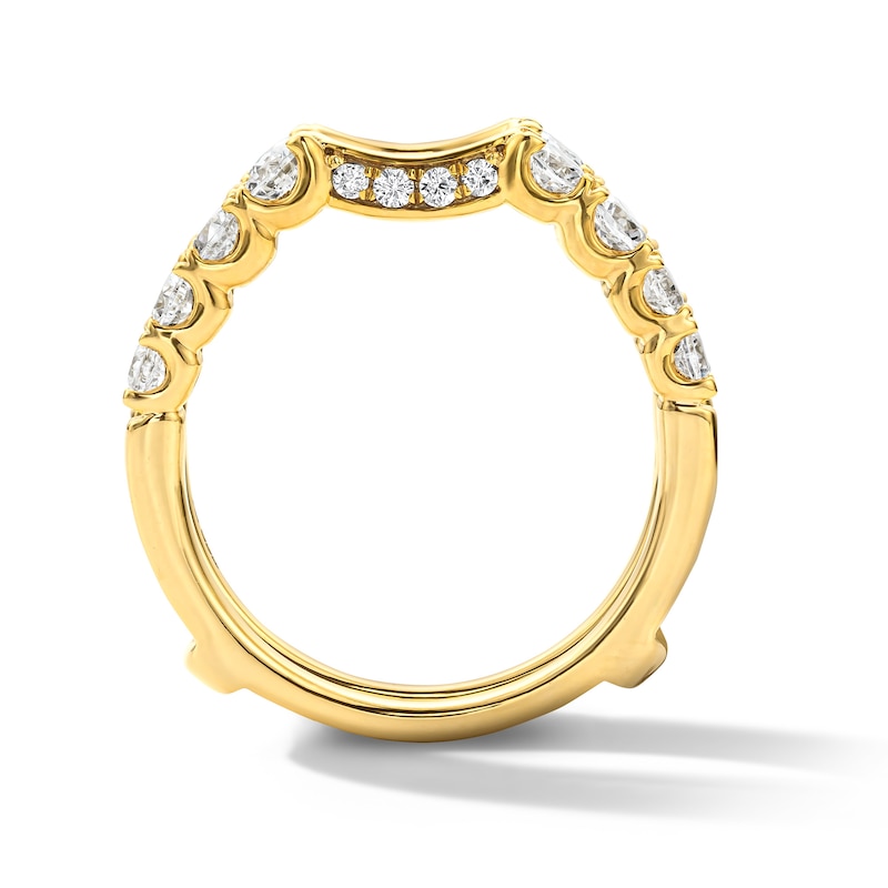Main Image 3 of 1-1/4 CT. T.W. Certified Lab-Grown Diamond Solitaire Enhancer Ring in 14K Gold (F/VS2)