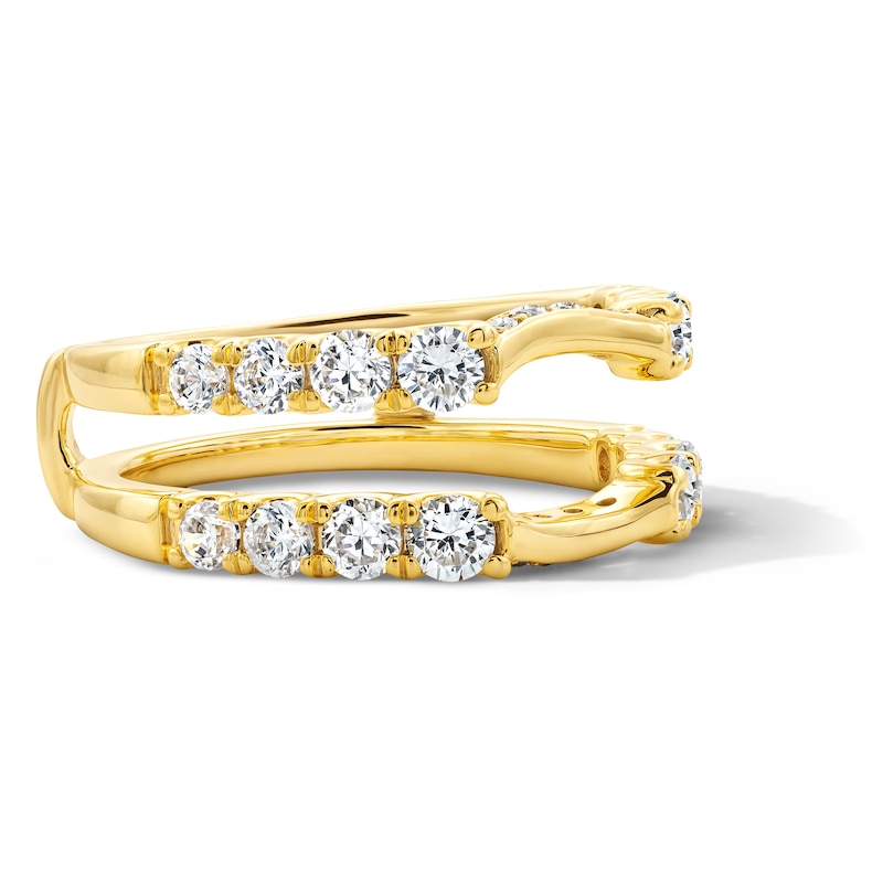 Main Image 4 of 1-1/4 CT. T.W. Certified Lab-Grown Diamond Solitaire Enhancer Ring in 14K Gold (F/VS2)