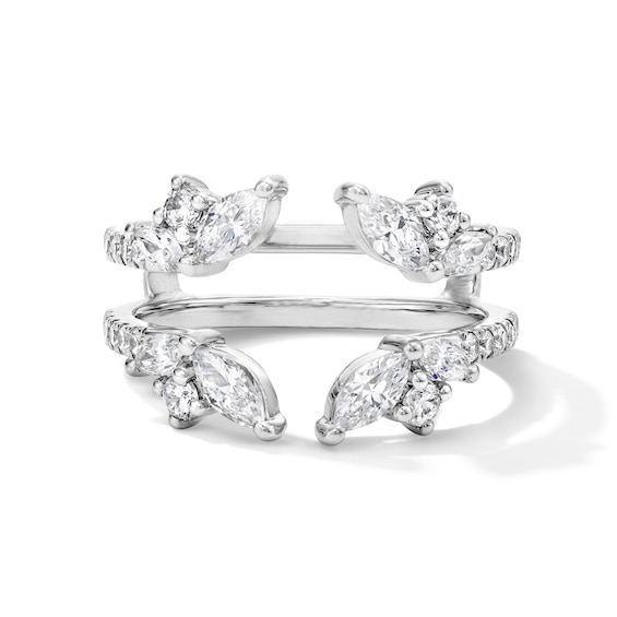 1-1/4 CT. T.w. Marquise-Cut Certified Lab-Grown Diamond Solitaire Enhancer Ring in 14K White Gold (F/Vs2)