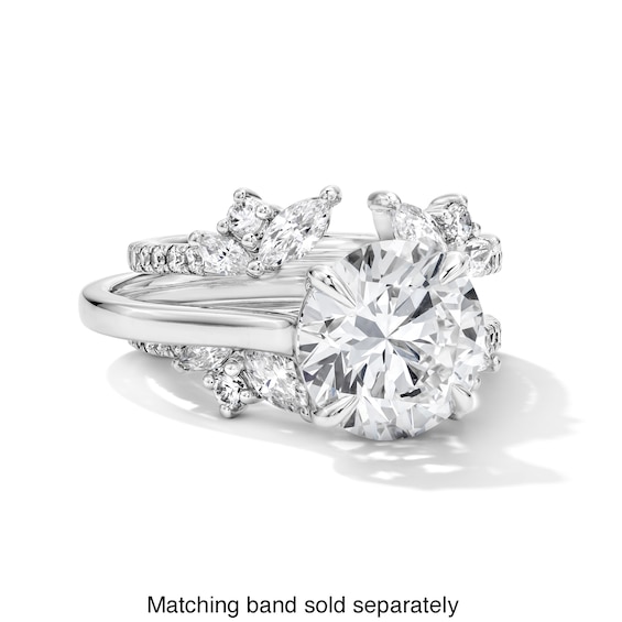 1-1/4 CT. T.w. Marquise-Cut Lab-Grown Diamond Solitaire Enhancer Ring in 14K White Gold (F/Vs2)