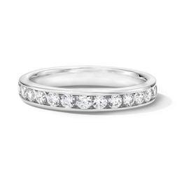 3/4 CT. T.W. Certified Lab-Grown Diamond Channel-Set Anniversary Band in 10K White Gold (F/VS2)
