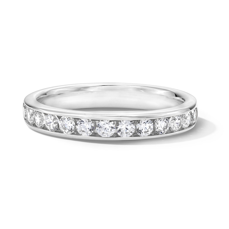Main Image 1 of 3/4 CT. T.W. Certified Lab-Grown Diamond Channel-Set Anniversary Band in 10K White Gold (F/VS2)