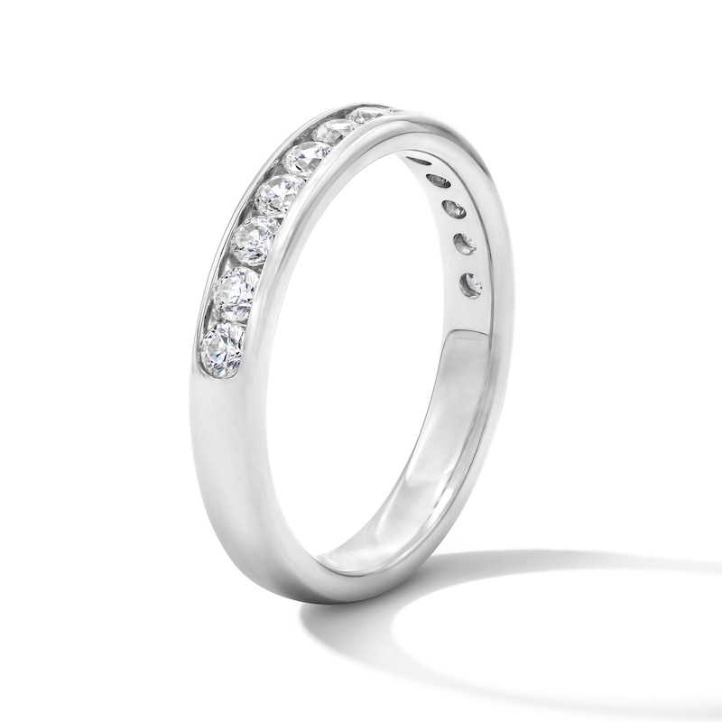 Main Image 3 of 3/4 CT. T.W. Certified Lab-Grown Diamond Channel-Set Anniversary Band in 10K White Gold (F/VS2)