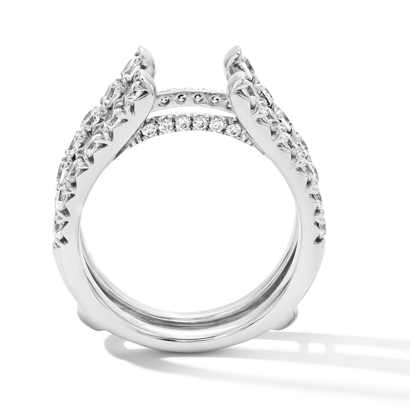 Main Image 3 of 1-1/2 CT. T.W. Lab-Grown Diamond Solitaire Enhancer Ring in 14K White Gold (F/VS2)