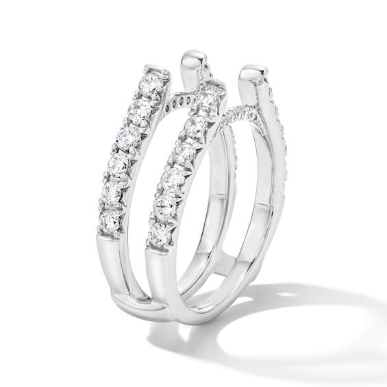 1-1/2 CT. T.w. Lab-Grown Diamond Solitaire Enhancer Ring in 14K White Gold (F/Vs2)