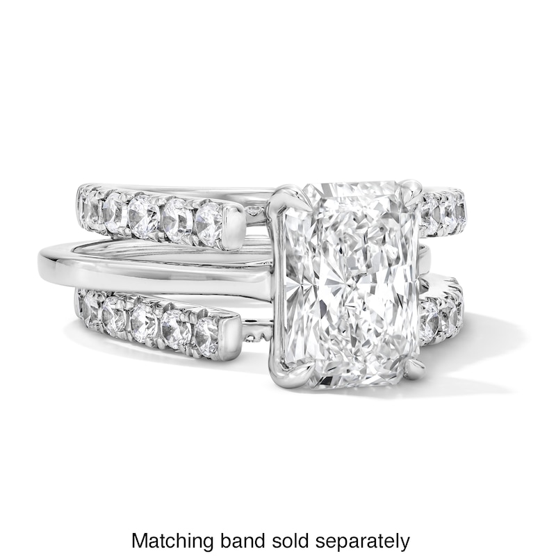 Main Image 6 of 1-1/2 CT. T.W. Lab-Grown Diamond Solitaire Enhancer Ring in 14K White Gold (F/VS2)