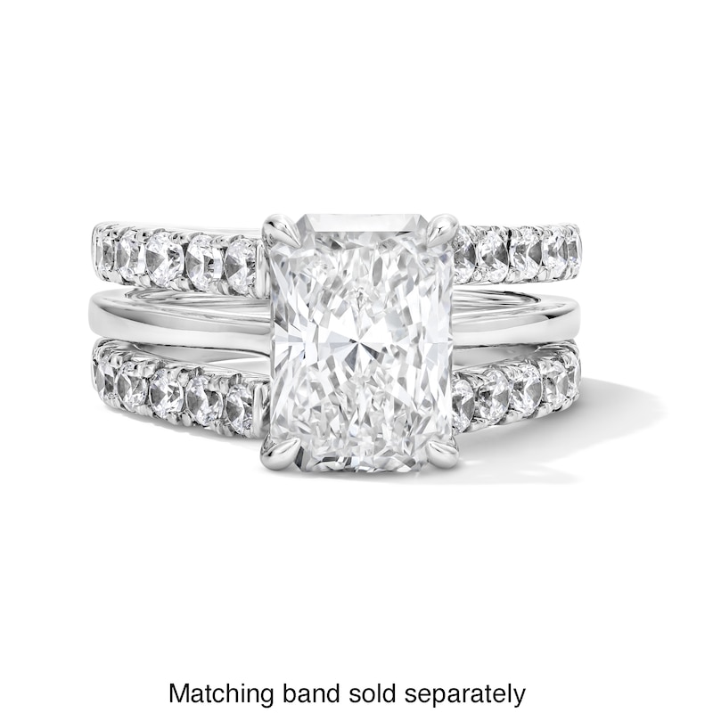Main Image 7 of 1-1/2 CT. T.W. Lab-Grown Diamond Solitaire Enhancer Ring in 14K White Gold (F/VS2)