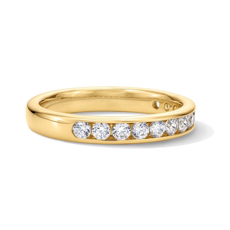 Main Image 2 of 3/4 CT. T.W. Certified Lab-Grown Diamond Channel-Set Anniversary Band in 10K Gold (F/VS2)