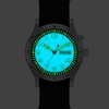 Thumbnail Image 2 of Men’s Caravelle by Bulova Traditional Lite Up Analog Watch with Black Dial and Compass Bezel (Model: 43C125)