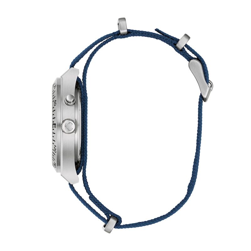 Main Image 3 of Men’s Caravelle by Bulova Traditional Lite Up Analog Watch with Blue Dial and Compass Bezel (Model: 43C126)
