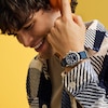 Thumbnail Image 6 of Men’s Caravelle by Bulova Traditional Lite Up Analog Watch with Blue Dial and Compass Bezel (Model: 43C126)