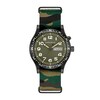 Thumbnail Image 1 of Men’s Caravelle by Bulova Traditional Lite Up Black IP Analog Watch with Green Dial and Compass Bezel (Model: 45C121)