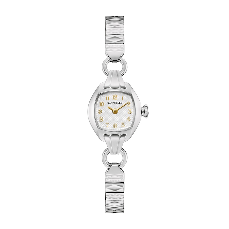 Main Image 1 of Ladies’ Caravelle by Bulova Vintage Dress Classic Analog Watch with Silver-Tone Dial (Model: 43L225)